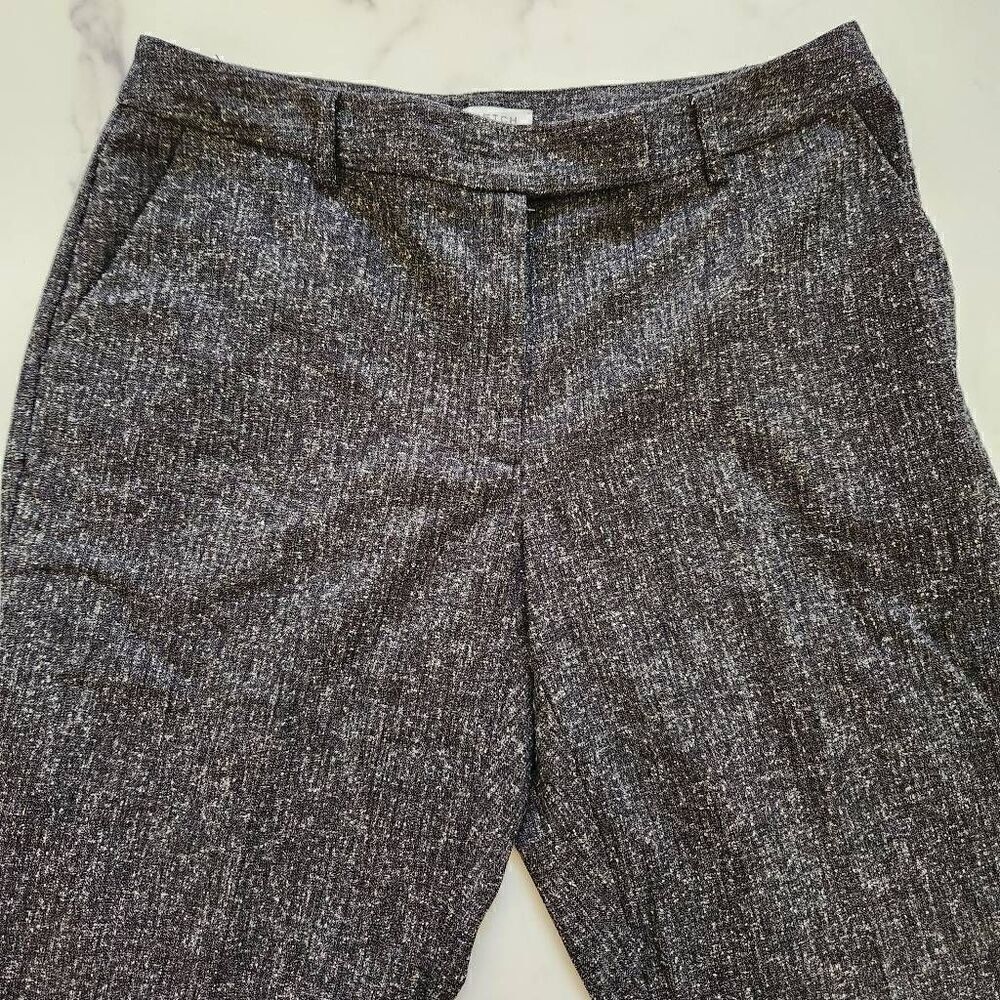 Villager Liz Claiborne women's size 12 stretch dress pants black gray textured t